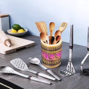 Painted Wooden - Pencil / Utensils Holder Discount 2025 Unisex