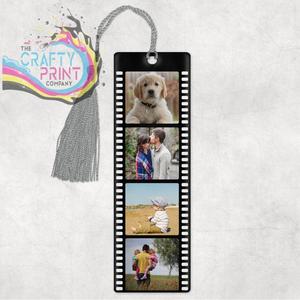 4 Photo Personalised Film Strip Bookmark Affordable Cheap Pice