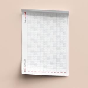 Yearly Planner Calendar Poster Cheap Countdown Package