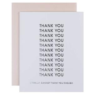"CANNOT THANK YOU ENOUGH" GREETING CARD Pre Order Online