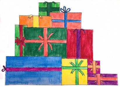 'Pressies' - Christmas Card Good Selling Sale Online
