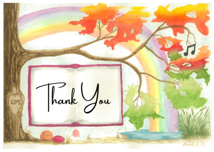 'Thank you' Card Pack (5) Free Shipping High Quality