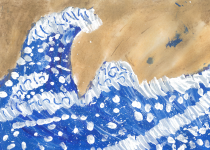Wave postcard Cheap Low Cost