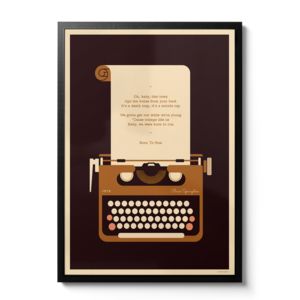 Typewriter Personalised Print Low Cost Online