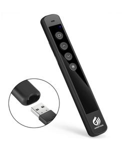 AMERTEER Wireless Presenter, RF 2.4GHz Presentation Remote Rechargeable with Laser Pointer PowerPoint PPT Slides Clicker Support Hyperlink Buy Cheap Low Shipping Fee