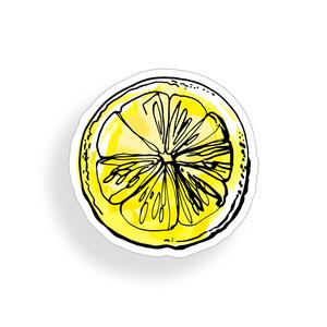 3" Lemon Slice Sticker Cheap In China