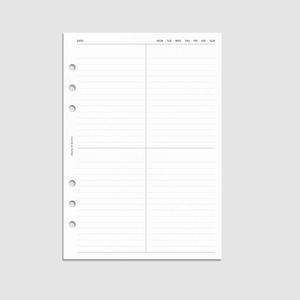 Quad Lined Planner Inserts Free Shipping For Nice
