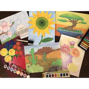 Flowers & Nature Art Box Countdown Package Cheap Pice