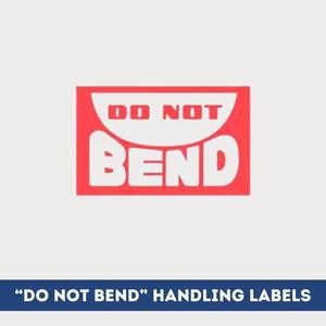"DO NOT BEND" HANDLING LABELS Sast For Sale