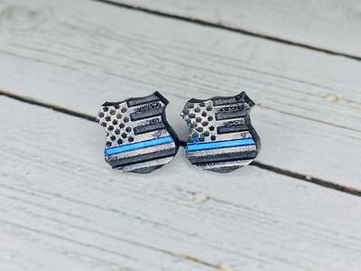 Blue Line Police Badge Collections Cheap Pice