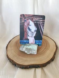 Crystal Card Stand - Green Sale Online Online