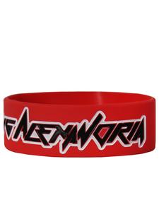 Asking Alexandria Logo Red Wristband Wristband Clearance With Mastercard