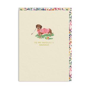 Cath Kidston- To My Favourite Sausage Greeting Card Clearance High Quality
