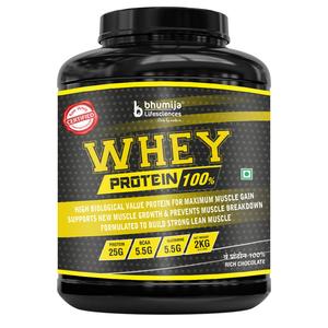 Bhumija Lifesciences 100% Raw Whey Protein Supplement Powder (Rich Chocolate) 2 Kg 4.4 lbs (62.5 Servings) Pay With Visa Cheap Online