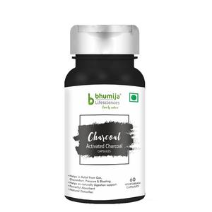 Bhumija Lifesciences Activated Charcoal 60 Capsules 1000mg Really For Sale