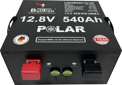 540Ah Polar LiFePO4 12.8V Akku mit Heizung, Smart Doppel-BMS und Bluetooth App Enjoy Online