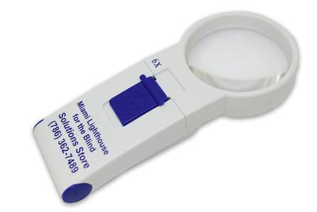 06x Hand-Held LED Magnifier "Miami Lighthouse" Discount Low Pice