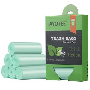1.2 Gallon Small Trash Bags Garbage Bags, AYOTEE Mini Compostable Strong Bathroom Wastebasket Can Liners trash Bags for Home Office Kitchen fit 5L,5 Liter,1 Gal,Green Very Cheap Cheap Online