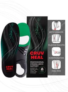 (Pro Grade) 220 lbs Plantar Fasciitis High Arch Support Insoles Men Women - Orthotic Shoe Inserts for Arch Pain Relief - Boot Work Shoe Insole - Standing All Day Heavy Duty Support (M, Green) Deals