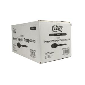 Heavy Weight Black Spoon (Wrapped) - Choice - 1,000/Case Online Online High Quality
