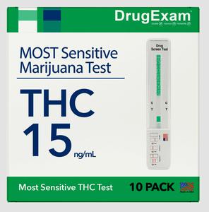 10 Pack - DrugExam (THC) 15 Marijuana Test. Testing Strip. Discount Codes Really Cheap