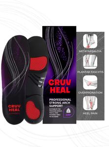 (Pro Grade) 220  lbs Plantar Fasciitis High Arch Support Insoles Men Women - Orthotic Shoe Inserts for Arch Pain Relief - Boot Work Shoe Insole - Standing All Day Heavy Duty Support [Violet, XL] Discounts Cheap Pice