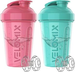 -2 Pack- 20 oz Protein Shaker Bottles for Protein Mixes - 2x Wire Whisk | Leak Proof Shaker Cups for Protein Shakes and Pre Workout | Protein Shaker Bottle Pack | Protein Mixer Cup Sale Online Shop