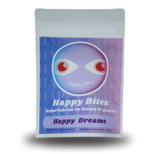 Happy Bites | Gomitas Happy Dreams CBD 25 mg/pza CBN 10 mg/pza Melatonina | 10 piezas Outlet 2025 New
