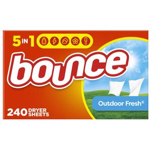 Bounce Dryer Sheets, Outdoor Fresh, 240 Count, Laundry Fabric Softener Sheets with Static Control and Wrinkle Fighters, Bounce Dryer Sheets, Fabric Softener Sheets Cheap Sale 2025 Newest