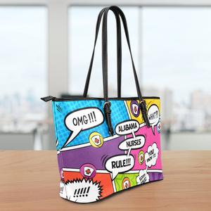 AL Comic Nurse Large Leather Tote Bag Sale Purchase