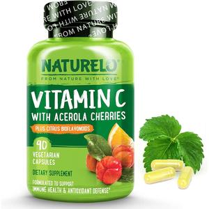 Vitamin C with Acerola Cherries & Citrus Bioflavonoids - 90 ct Cheap Brand New Unisex