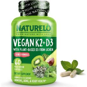 Vegan Vitamin K2 & D3 Supplements Free Shipping New Styles