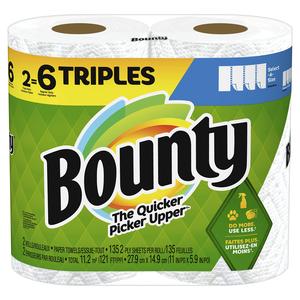 Bounty Select-A-Size Paper Towels, White, 2 Triple Rolls = 6 Regular Rolls (Pack of 1) Top Quality Cheap Pice