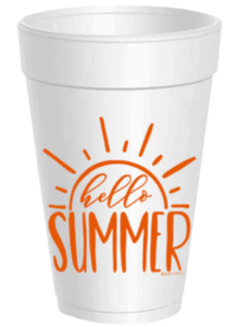 Hello Summer Styrofoam Cups Pay With Visa Sale Online