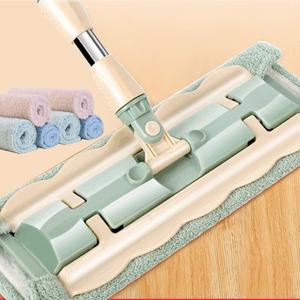 Flat mop with stainless steel handle comes with a free reusable washable mop Top Quality Cheap Pice