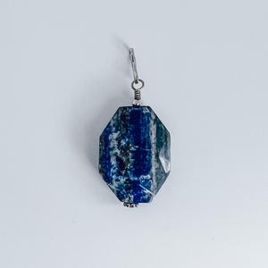 Blue Lapis Vertical Octagon Stone Outlet Discount Authentic