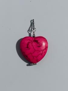 Hot Pink Large Heart Stone For Sale 2025