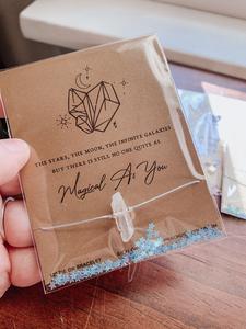 Magical As You Quartz Crystal Cord Carded Bracelet Giftable Cheap Sale Amazing Pice