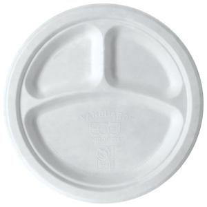 10in 3-Compt Circle Plates | Vanguard Eco-Products (QTY: 500) Buy Cheap Big Discount