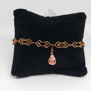 Handmade Heart Link Gem Copper Bracelet Cheap For Nice