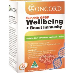Concord Sunchih GPSP Wellbeing Boost Immunity 60c Sale Geniue Stockist