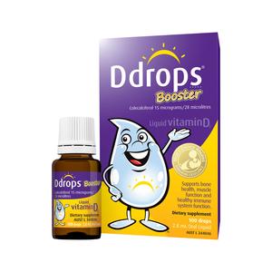Ddrops Booster Liquid Vitamin D3 600IU 2.8ml Discount Authentic
