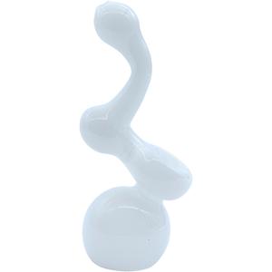 LA Pipes "Ivory Sherlock" Glass Sherlock Bubbler Pipe Latest Collections Sale Online