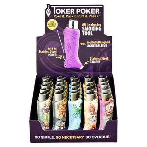 25PC DISP- Toker Poker Lighter Sleeve- Clipper/Alice in Wonderland/Asst Clearance Affordable