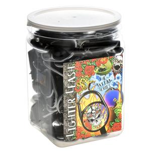 Death Tattoo Design Lighter Leash w/Mini Carabiner Display - 30pc Tumblr Sale Online