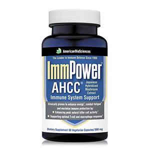 American BioSciences ImmPower, AHCC Mushroom Extract Immune System Support - Immune Support Supplement for Adults - Supports Cytokine Function - 60 Vegetarian Capsules, 500mg/capsule Outlet Buy