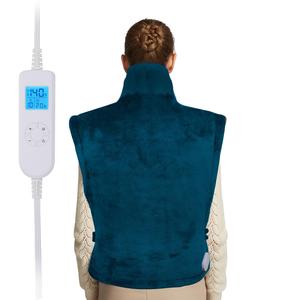 Ambershine 67cmx89cm XXXL King Size Neck & Shoulder Heating Pad with Fast-Heating Technology&10 Temperature Settings, Flannel Electric Heating Pad/Pain Relief for Back/Neck/Shoulders(Teal) Quality From China Wholesale