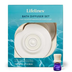 Floating Bath Essential Oil Diffuser, Lily Pad Diffusers 2-Pack, Flameless Candle & Water-Illuminating Lights, Lifelines in Bloom: Calm Essential Oil Blend 3 ML & Batteries Included Low Cost Cheap Online