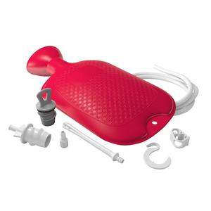 Flents Douche and Enema Combination Kit for Men and Women, Large Capacity, Multipurpose Cleaning System, Made with Comfortable Material, Red (1.66 L) Sast For Sale
