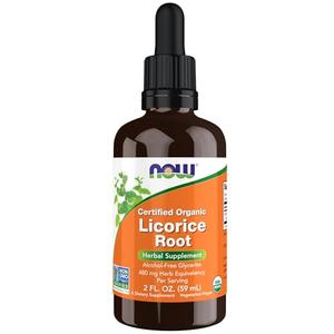 NOW Supplements, Certified Organic Licorice Root 2 fl. oz Sale Low Cost